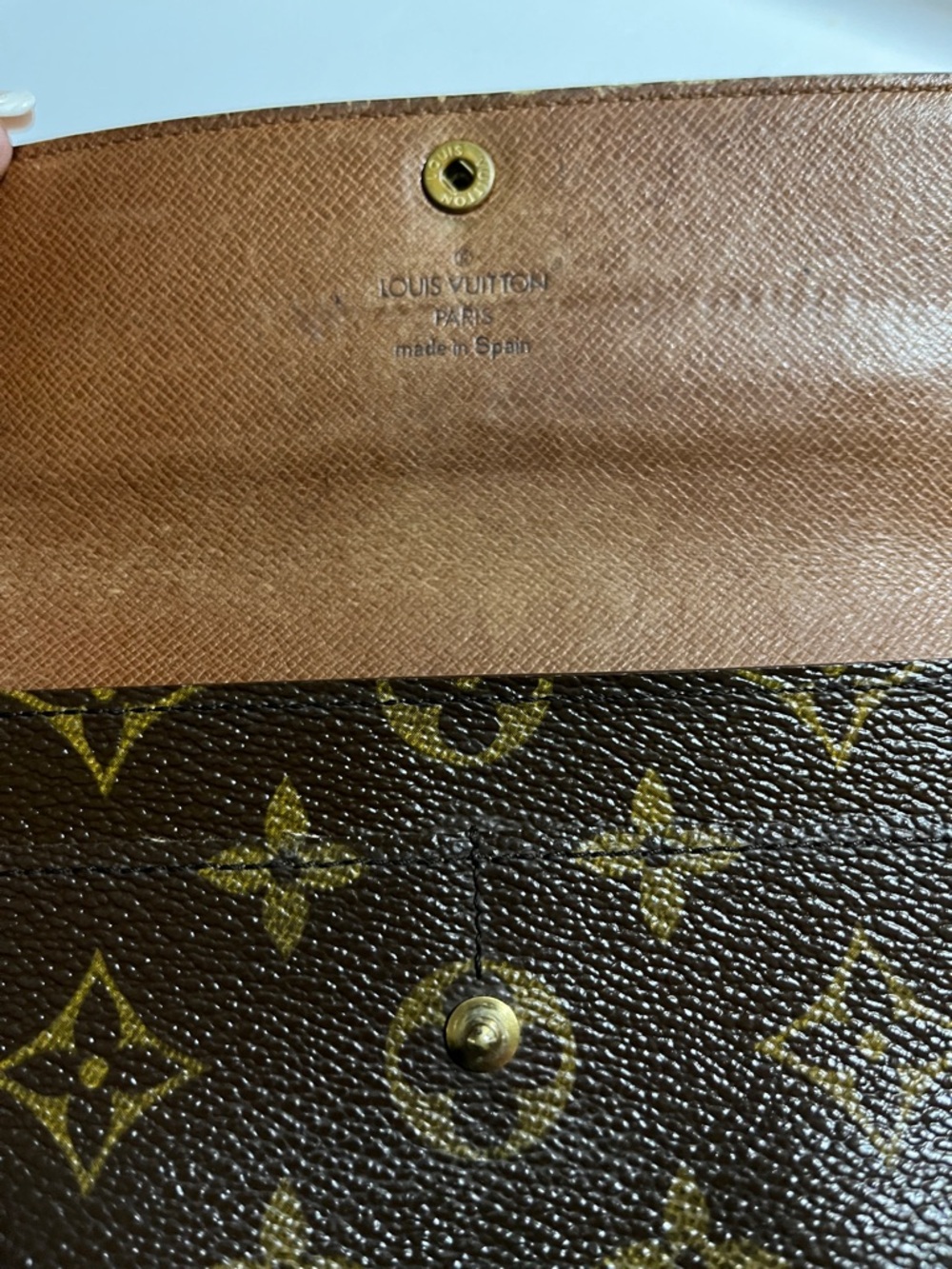 Louis Vuitton Brown and Gold Monogram Long Wallet - Picture 2 of 7